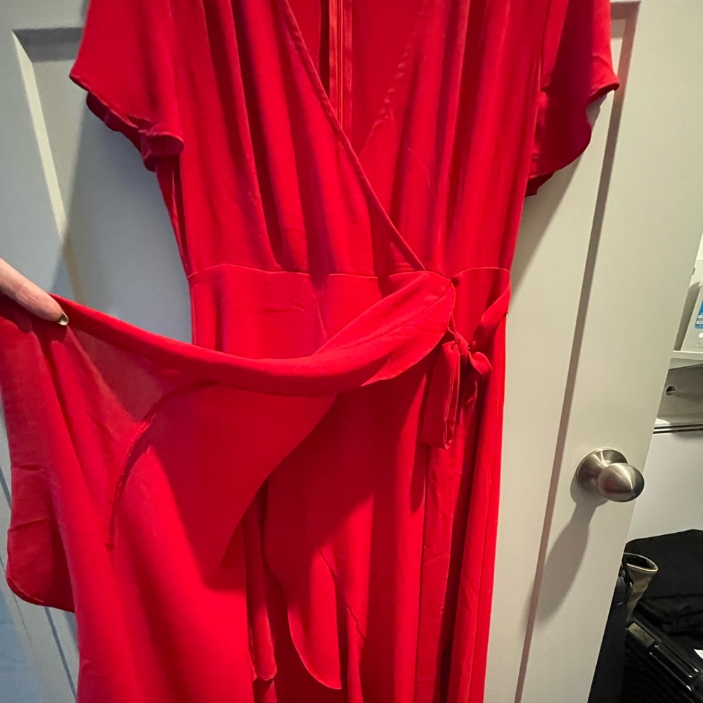 Red Wrap Dress